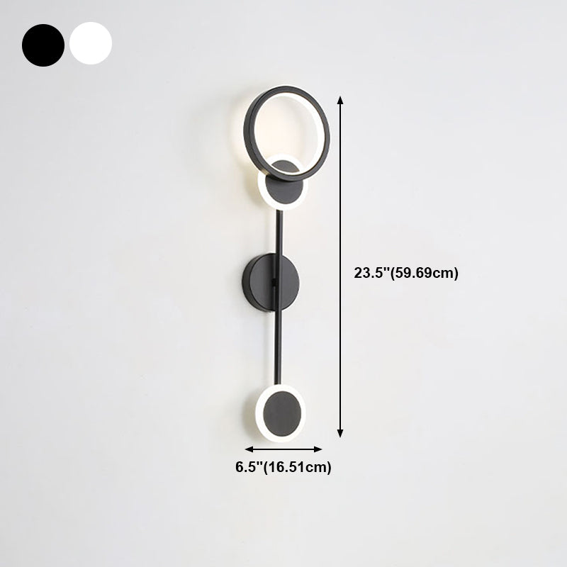 Luz de pared de metal creativa Luz de pared geométrica Moderna Placa para dormitorio