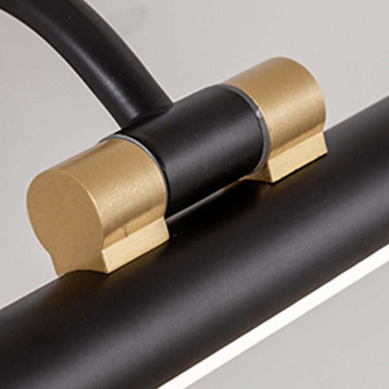 Modern Style Linear Shape Wall Sconce Metal 1 Light Sconce Light for Shower Room