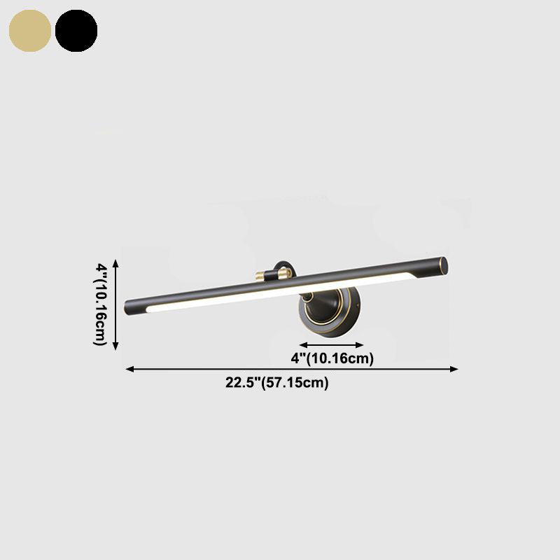 In stile postmoderno a forma lineare wall doconce metallo 1 luce sconce per bagno