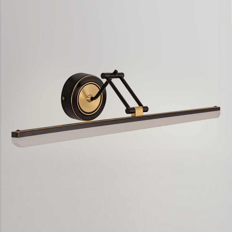 Linear Shape Wall Lighting Modern Style Metal 1-Light Sconce Lamp for Shower Room