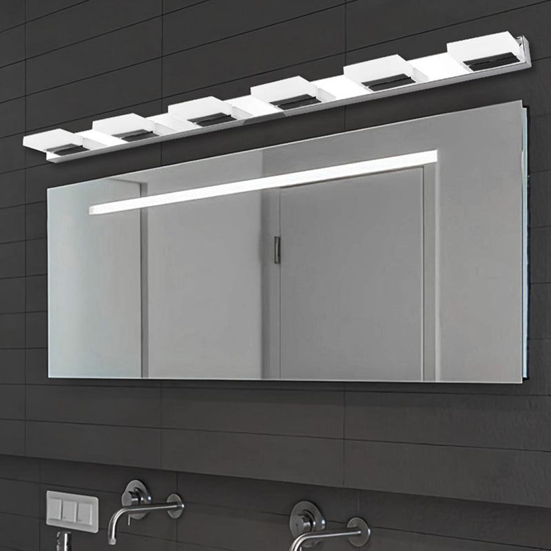 Square Vanity Lighting Modern Style Metal Multi Lights Vanity Sconce Lights