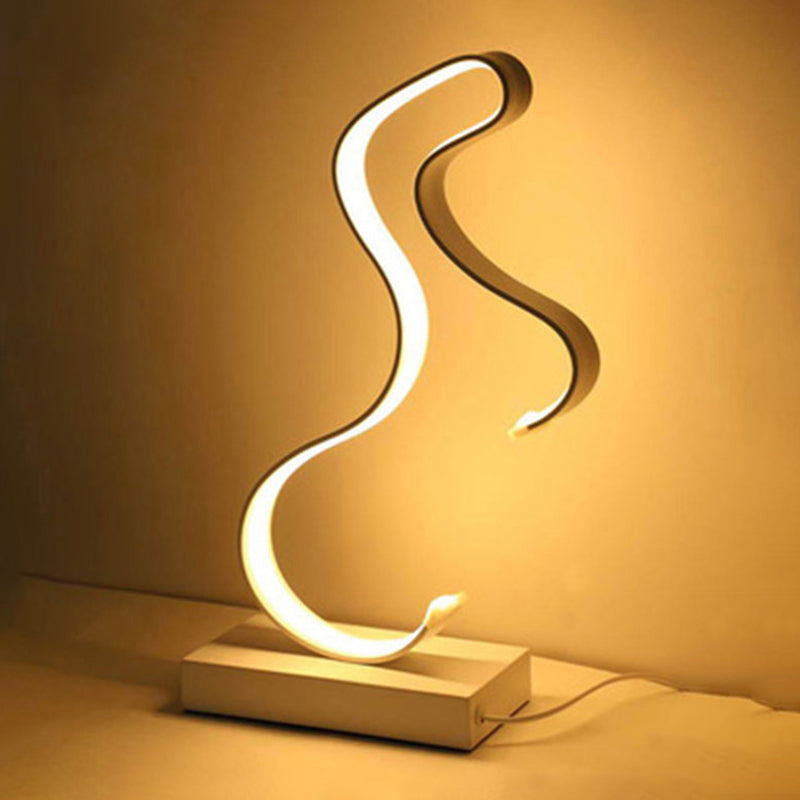 Eenvoudstijl tafel licht metalen slaapkamer led nachttafel lamp