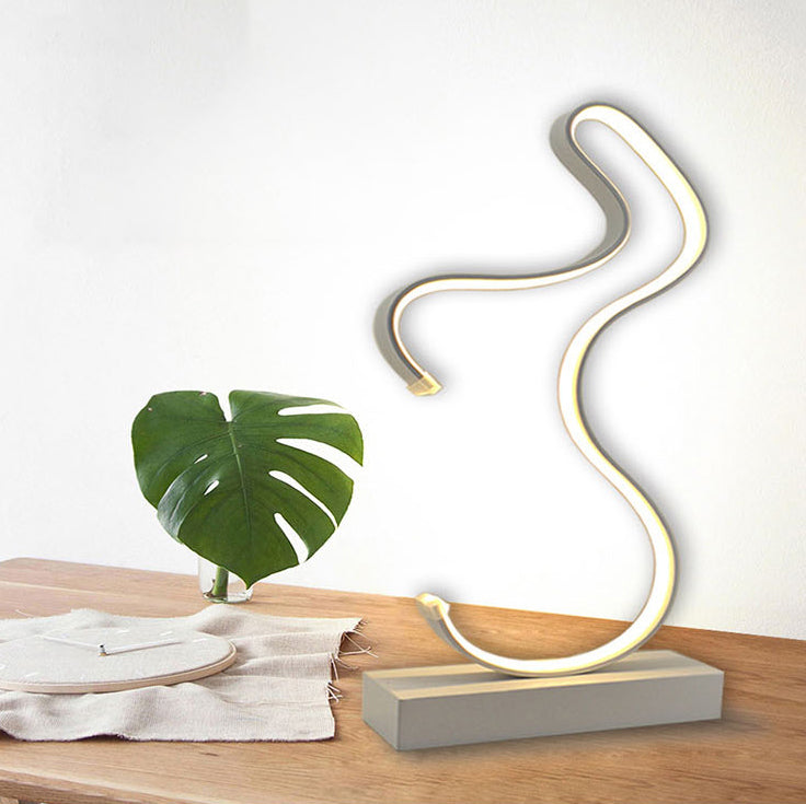 Eenvoudstijl tafel licht metalen slaapkamer led nachttafel lamp