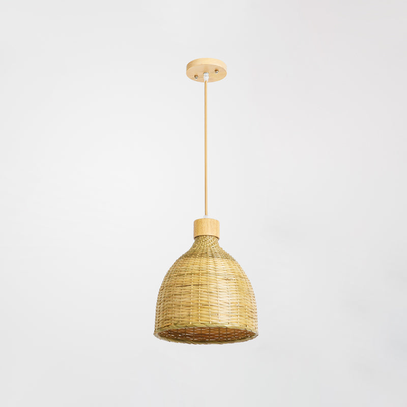 Bamboo Hanging Light Household Pendent Lighting Fixture for Sitting Room
