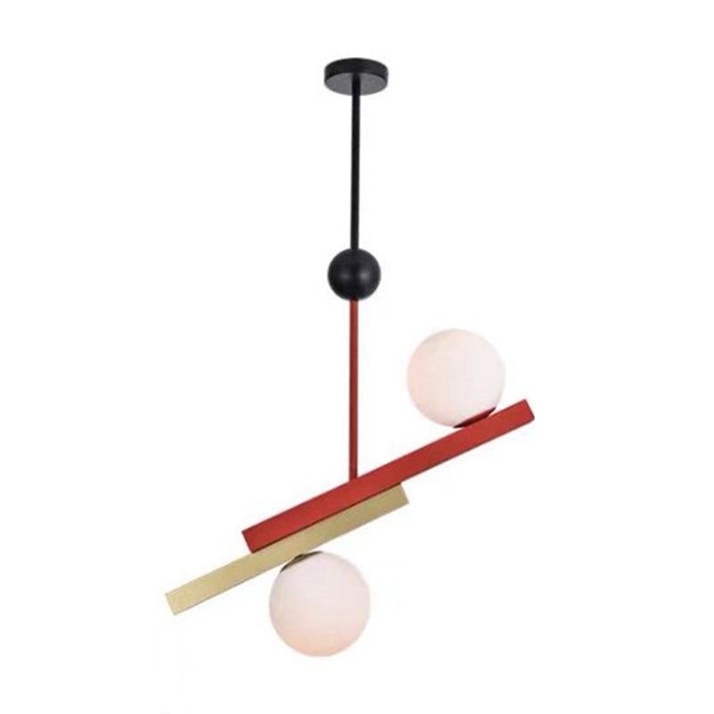 Pendentif en forme de globe coloré