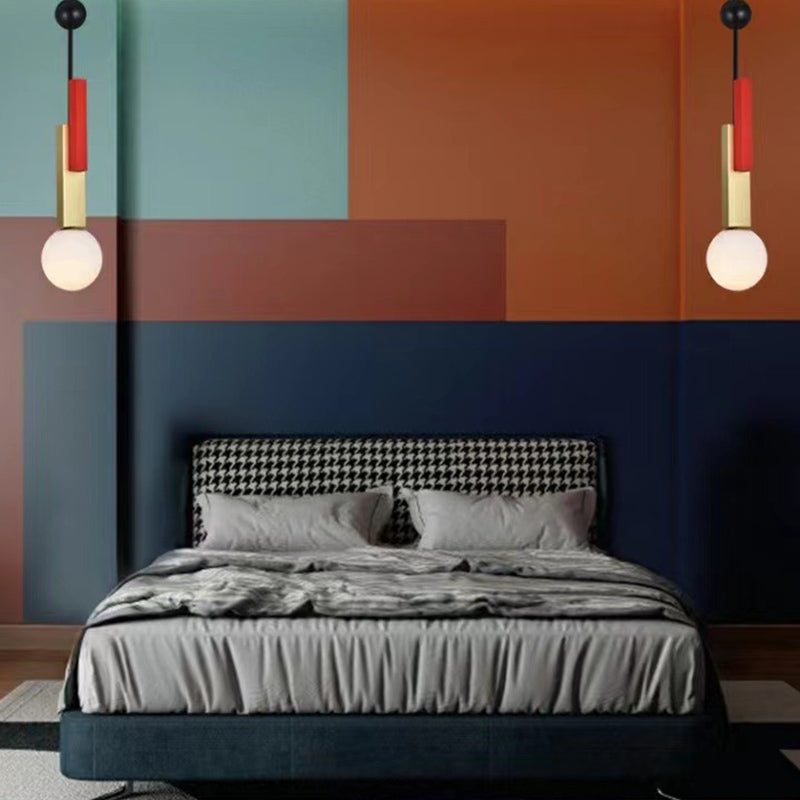 Pendentif en forme de globe coloré