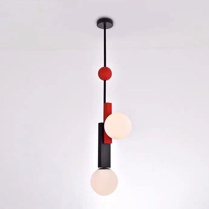 Pendentif en forme de globe coloré