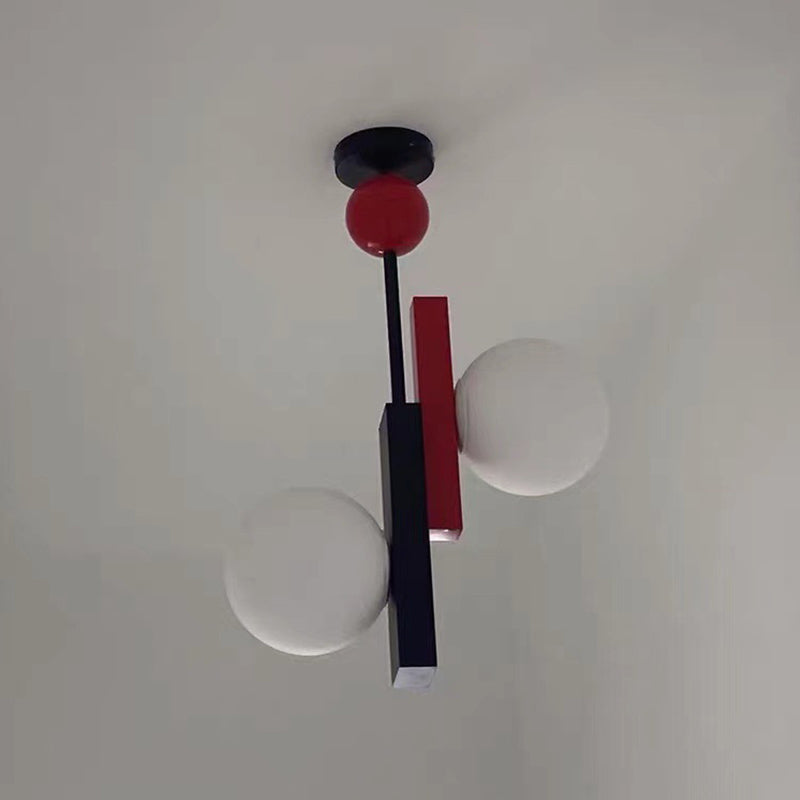 Pendentif en forme de globe coloré