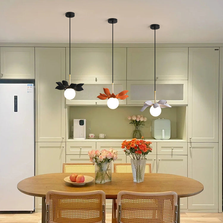 Forme unique suspendue Light Modern Style Metal 1 Light Prowing Lampe pour salle à manger