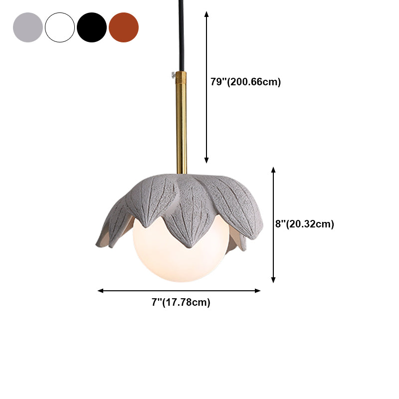 Forme unique suspendue Light Modern Style Metal 1 Light Prowing Lampe pour salle à manger