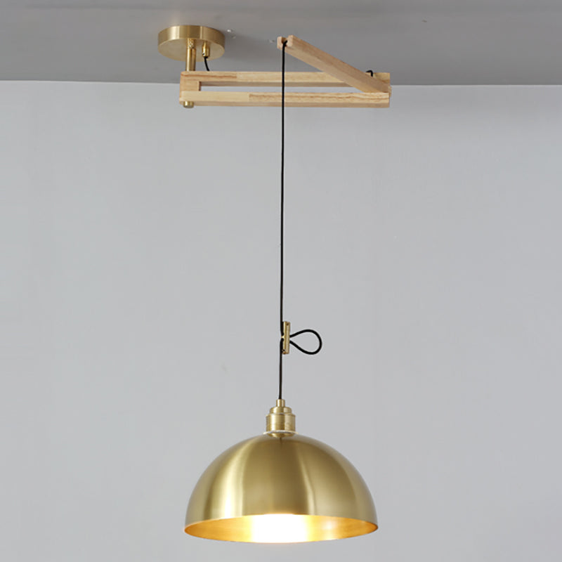 Modern Minimalist Hanging Light Wooden Pendant Lighting Fixture for Sitting Room
