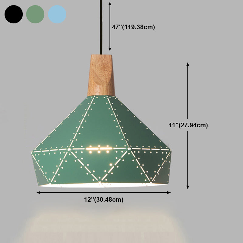Geométric Hanging Lights Modern Style Metal 1 Kit d'éclairage léger pour le salon
