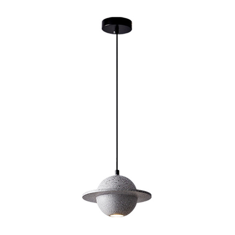 Multi lumières Suspension Round Pendentif Modern Style Stone Down Lighting