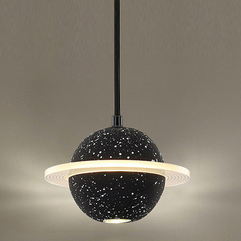Multi lumières Suspension Round Pendentif Modern Style Stone Down Lighting