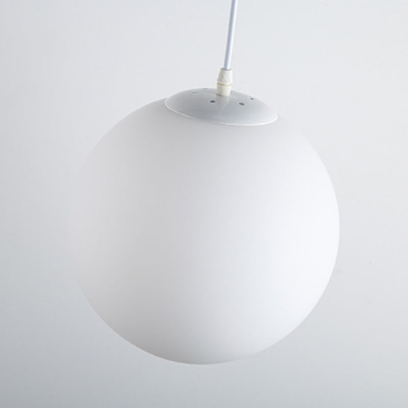 Ball Shape Hanging Light Fixture Glass Simple Hanging Pendant Light