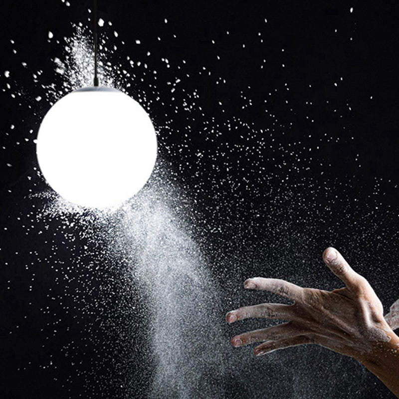 Ball Shape Hanging Light Fixture Glass Simple Hanging Pendant Light