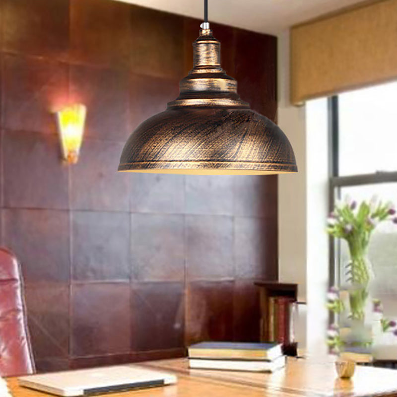 1-Light Geometric Suspension Pendant Industrial Style Metal Pendant Light Kit