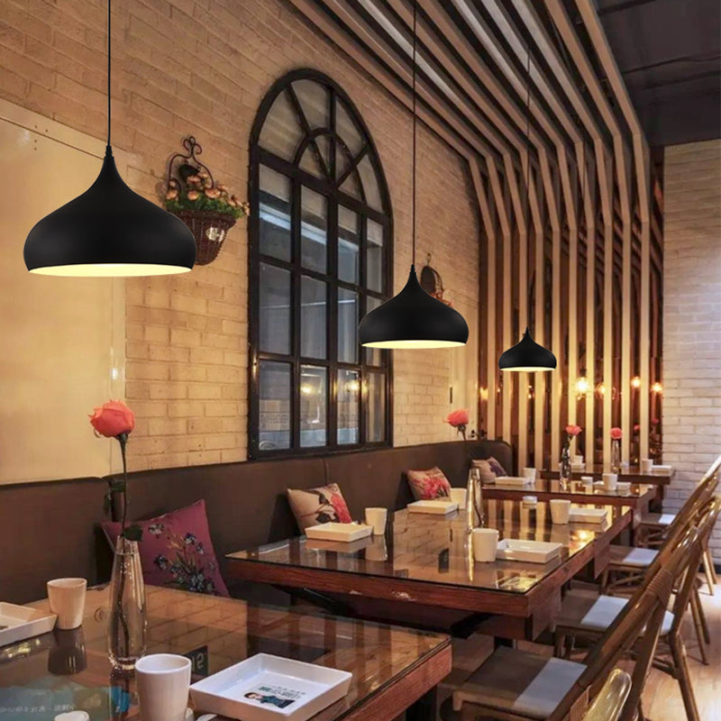 1-Light Geometric Suspension Pendant Industrial Style Metal Pendant Light Kit