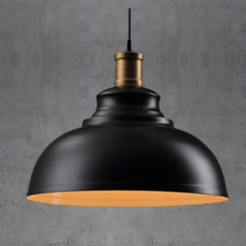 1-Light Geometric Suspension Pendant Industrial Style Metal Pendant Light Kit