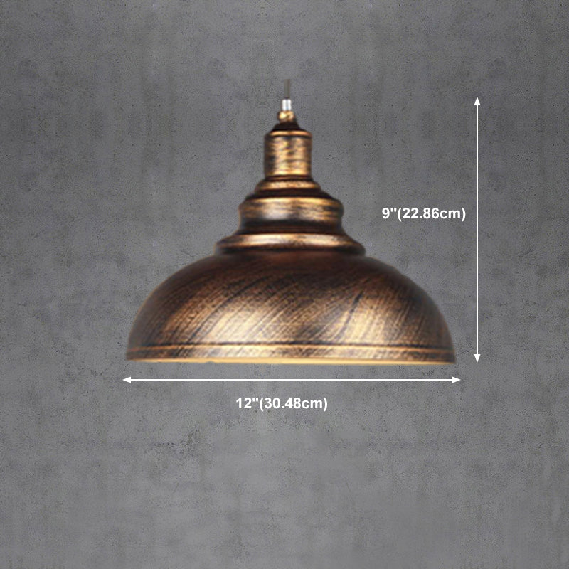 1-Light Geometric Suspension Pendant Industrial Style Metal Pendant Light Kit