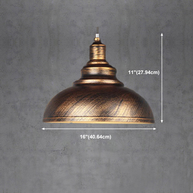 1-Light Geometric Suspension Pendant Industrial Style Metal Pendant Light Kit