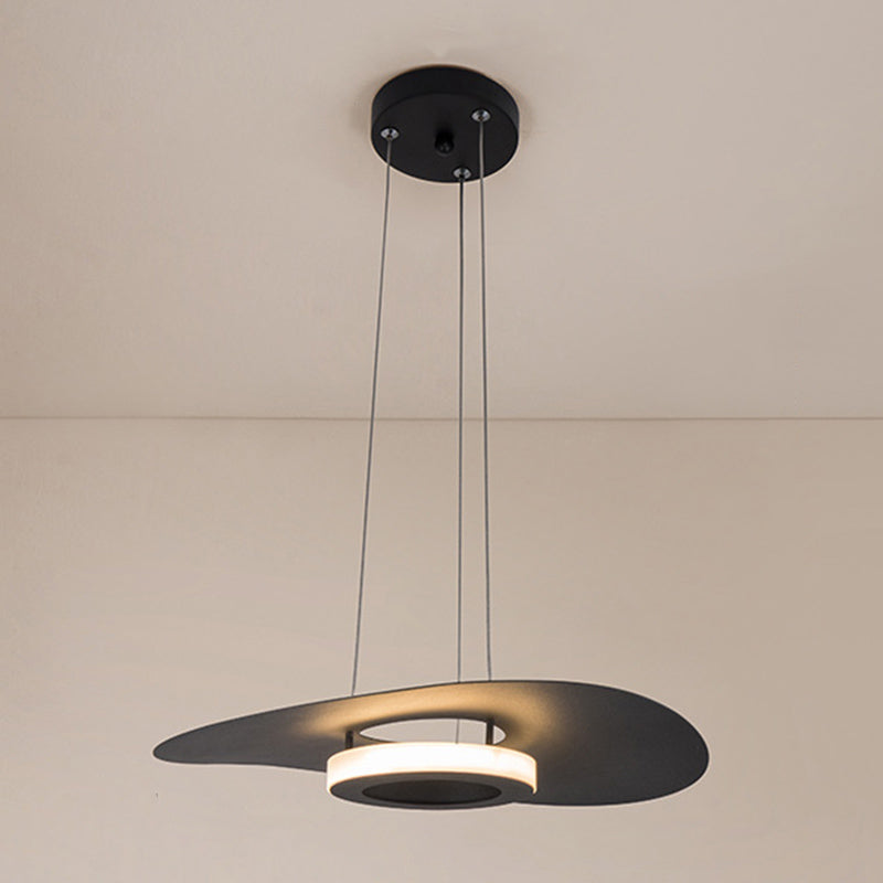 Lámpara de aluminio con lámpara LED moderna con estilo de aluminio.