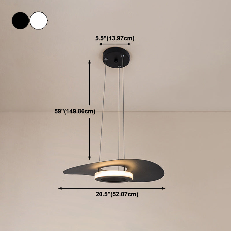 Lámpara de aluminio con lámpara LED moderna con estilo de aluminio.