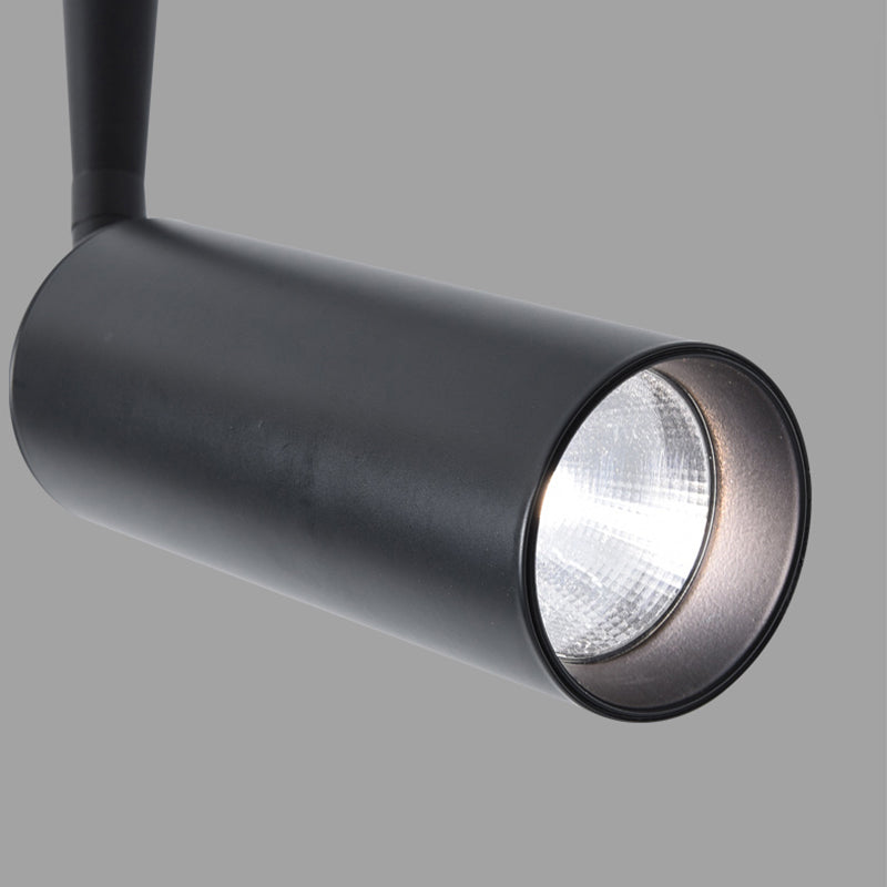 Iluminación cilíndrica del pasillo LED METAL LED Minimalista Pantnight en negro