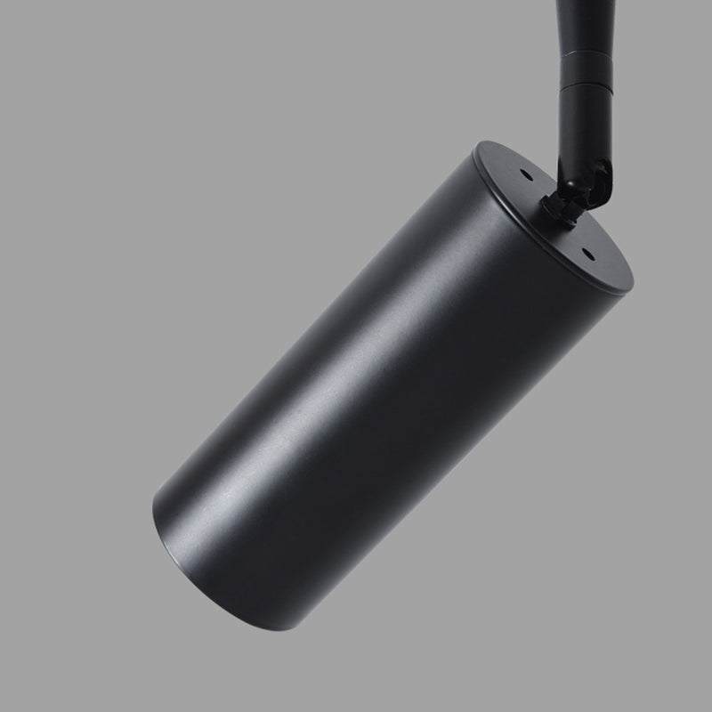 Iluminación cilíndrica del pasillo LED METAL LED Minimalista Pantnight en negro