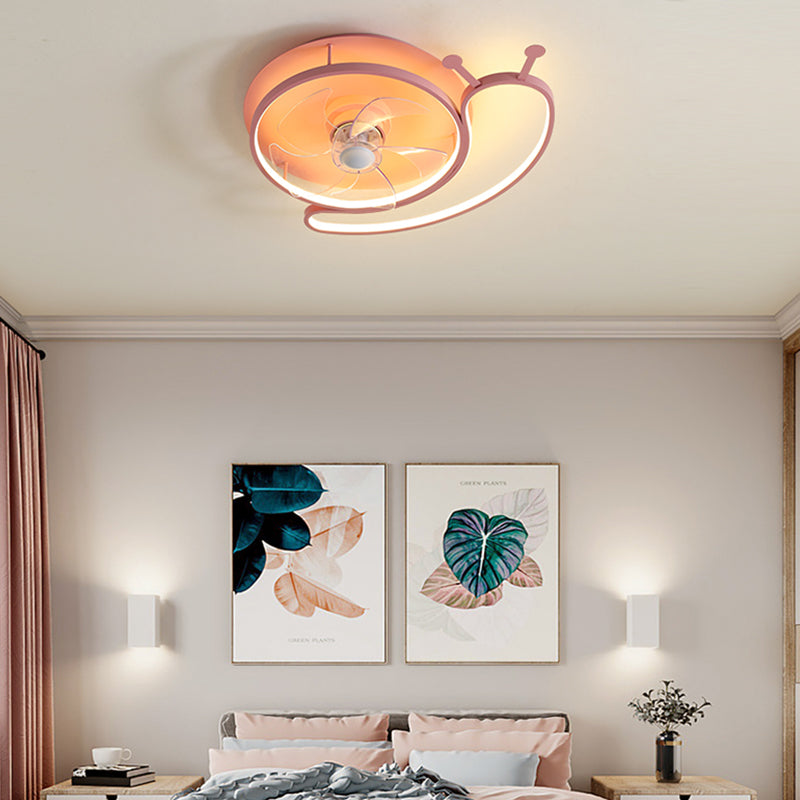 Metalen geometrische plafondventilatorverlichting moderne stijl multi -lights flush mount lampen