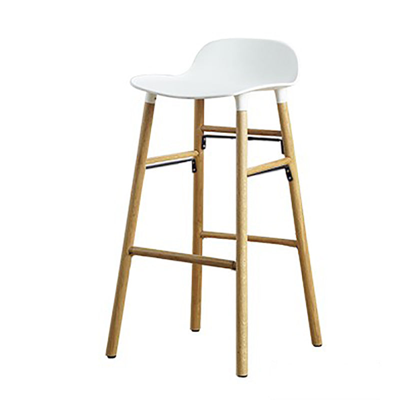 Taburetes contrarios simples contemporáneos taburete de bar interior de madera de 4 patas de 30 pulgadas