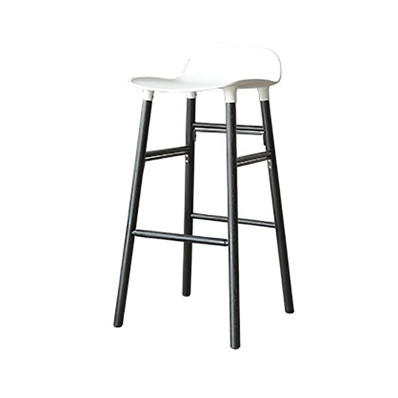 Taburetes contrarios simples contemporáneos taburete de bar interior de madera de 4 patas de 30 pulgadas