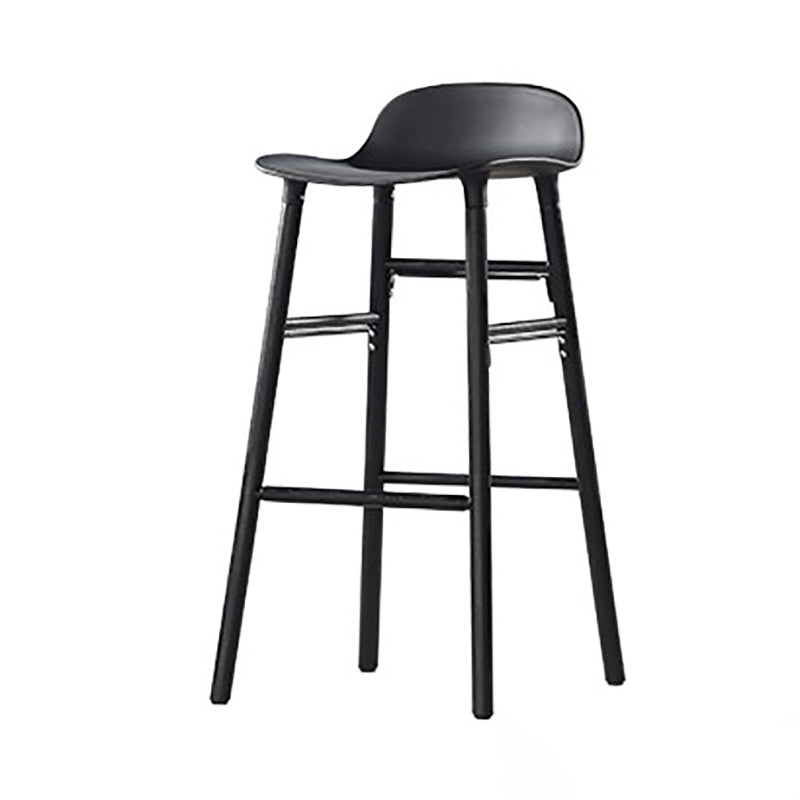 Taburetes contrarios simples contemporáneos taburete de bar interior de madera de 4 patas de 30 pulgadas