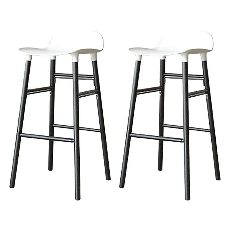 Taburetes contrarios simples contemporáneos taburete de bar interior de madera de 4 patas de 30 pulgadas