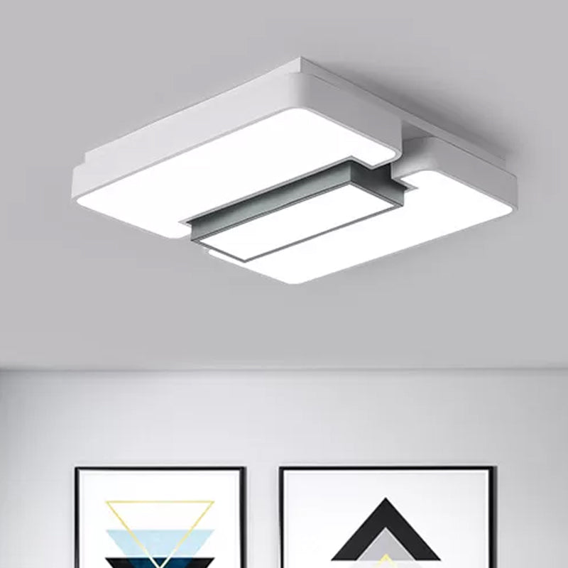Sala de estar de color Blanco Acrílico Ligero Acrílico Moderno/Blanco Iluminado Luz de techo LED