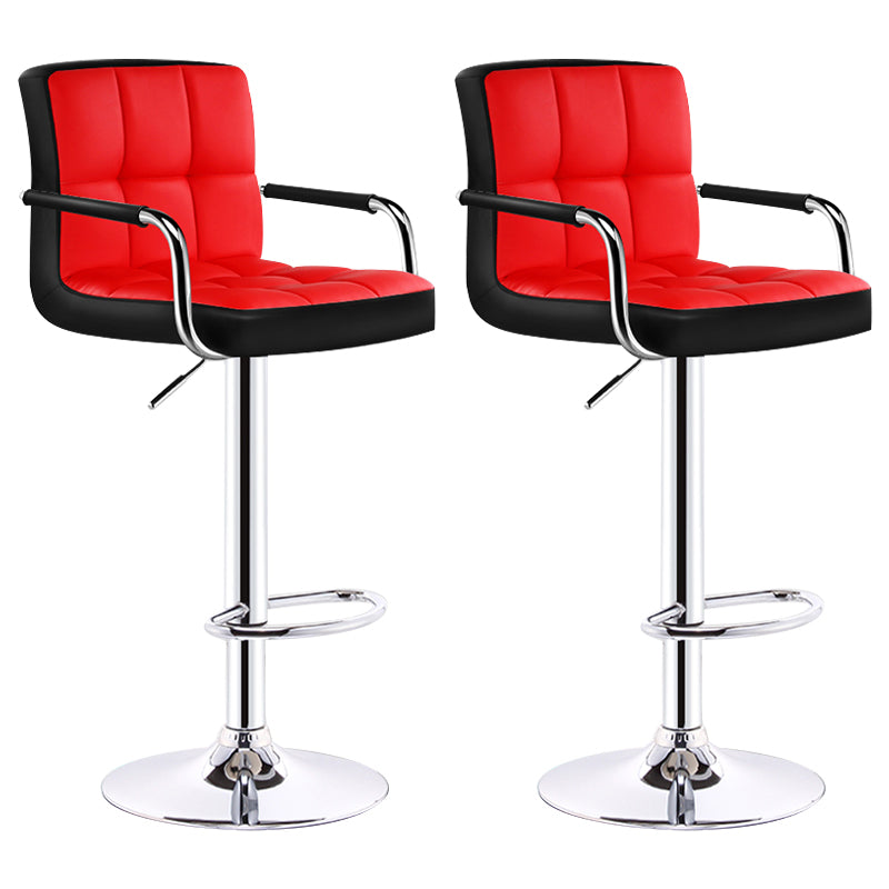 Tabouret de bar de caisse en acier de tabouret de comptoir de dossier d'accoudoir moderne avec le coussin