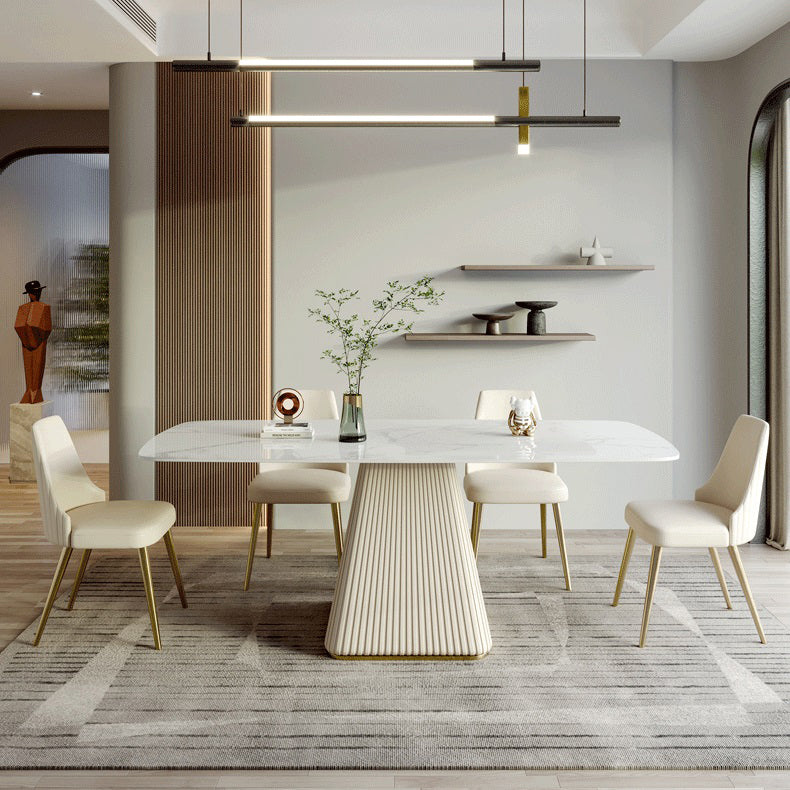 1/2/5/6/7 Pieces Glam Dining Room Set Rectangle Table Dining Set