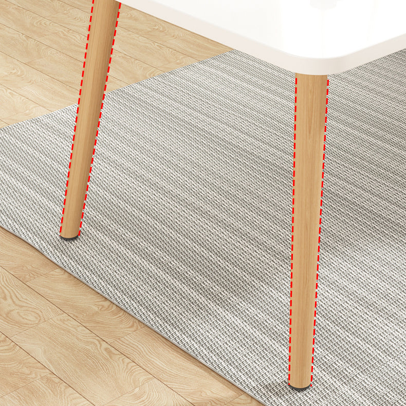 Modern 1/5 Pieces Dining Set Geometry Wood Dining Table for Dining Room