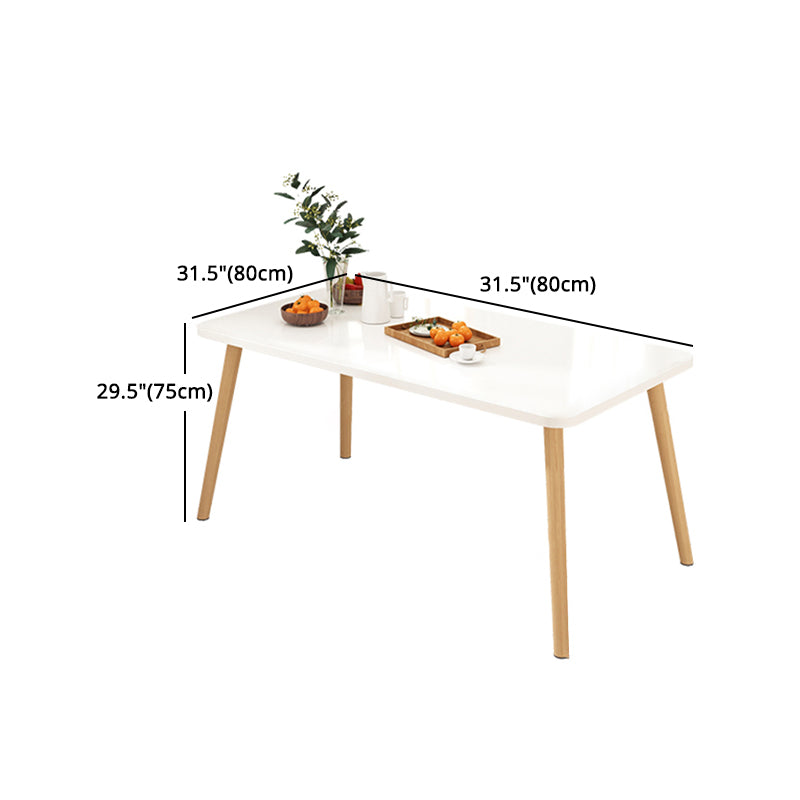 Modern 1/5 Pieces Dining Set Geometry Wood Dining Table for Dining Room