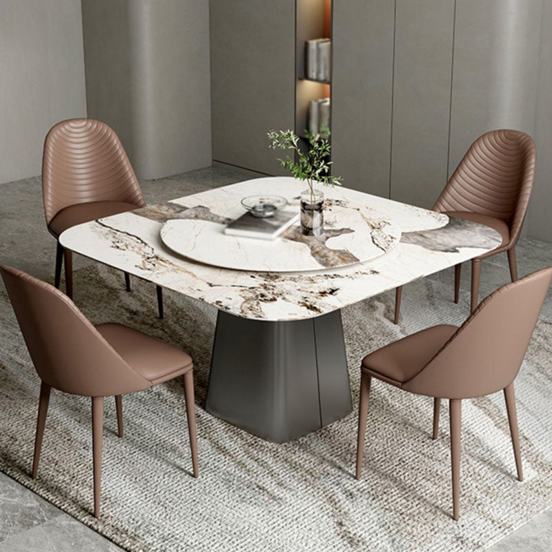 Modern 1/3/5 Square Dining Table Set Sintered Stone Dining Table for Home