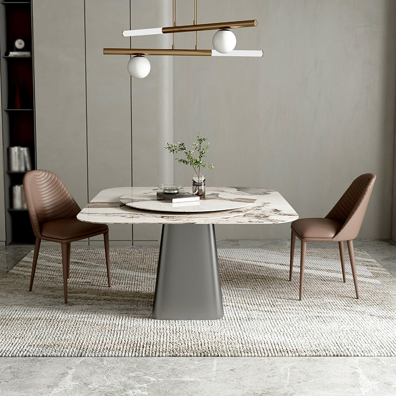 Modern 1/3/5 Square Dining Table Set Sintered Stone Dining Table for Home