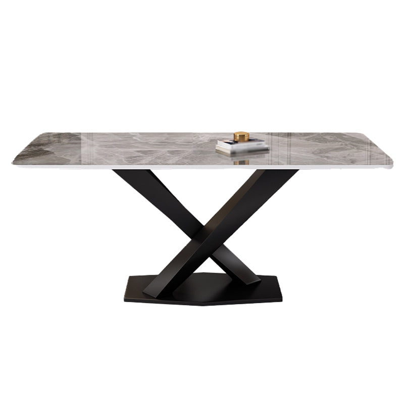 Stone Dining Room Collection Traditioneller, luxuriöser Esstisch mit Sockel