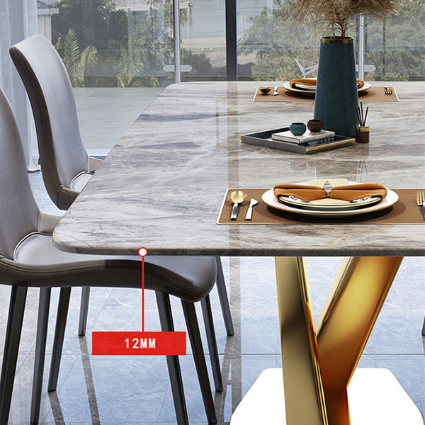 Stone Dining Room Collection Traditioneller, luxuriöser Esstisch mit Sockel