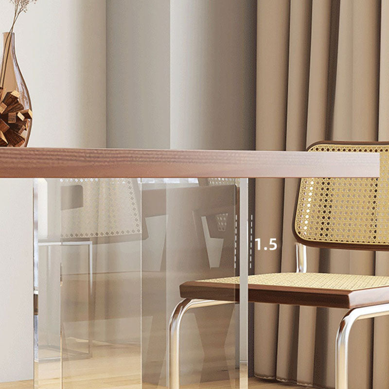 Mesa de comedor de madera sólida
