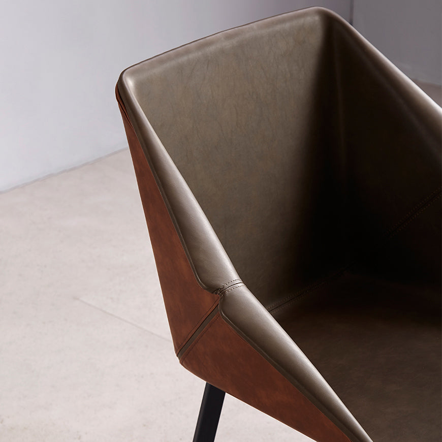 Sillas de estilo moderno sillón de comedor con patas de metal para cocina