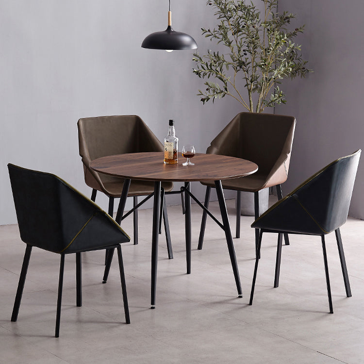 Sillas de estilo moderno sillón de comedor con patas de metal para cocina
