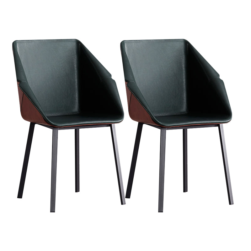 Sillas de estilo moderno sillón de comedor con patas de metal para cocina