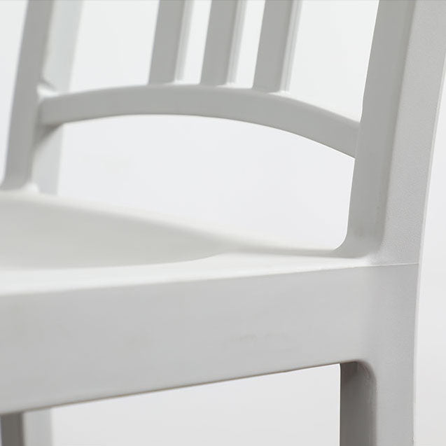 Silla de comedor plástica casera moderna del final mate de la silla lateral del listón trasero