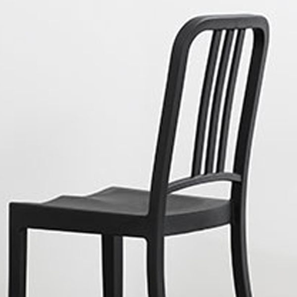Silla de comedor plástica casera moderna del final mate de la silla lateral del listón trasero