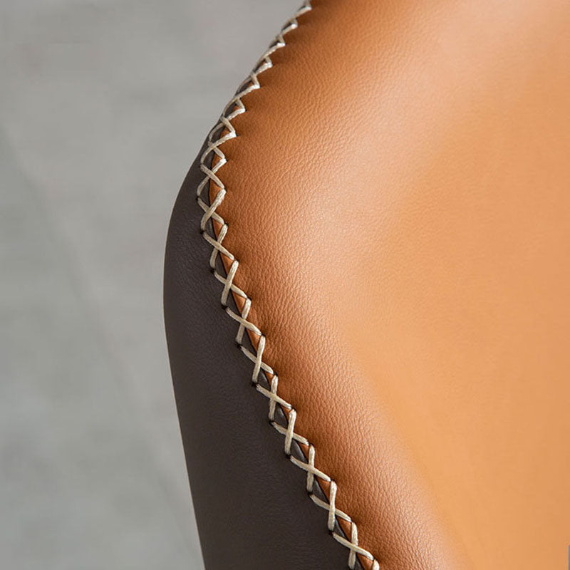 Sillas de comedor industriales de piel sintética, silla Wingback Parsons para cocina